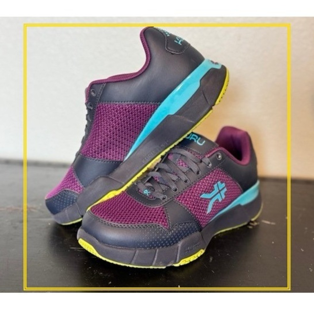 Kuru Quantum Women Purple Grey Walking Running Shoes Size 9 Wide NWOT